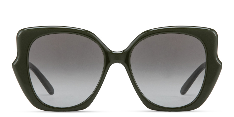 Shop LOEWE Think Oversized Square Sunglasses in Green online.