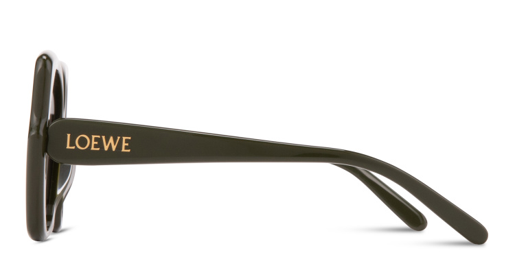 Shop LOEWE Think Oversized Square Sunglasses in Green online.