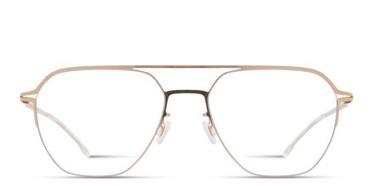 Shop MYKITA Imba Unisex Aviator Eyeglasses in Gold online.