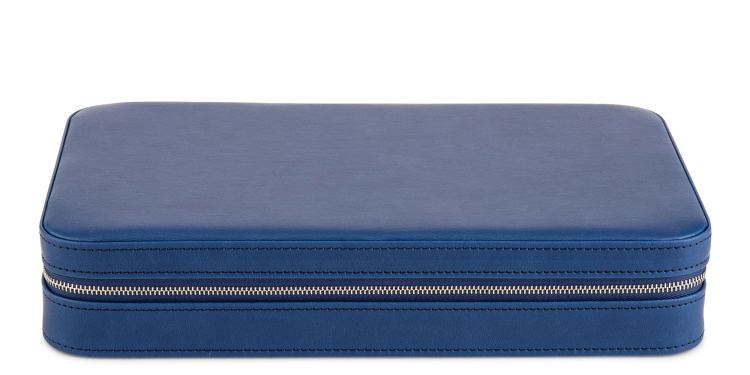 تسوق علبة نظارات للسفر من الجلد علبة نظارات MO بلون أزرق أونلاين.