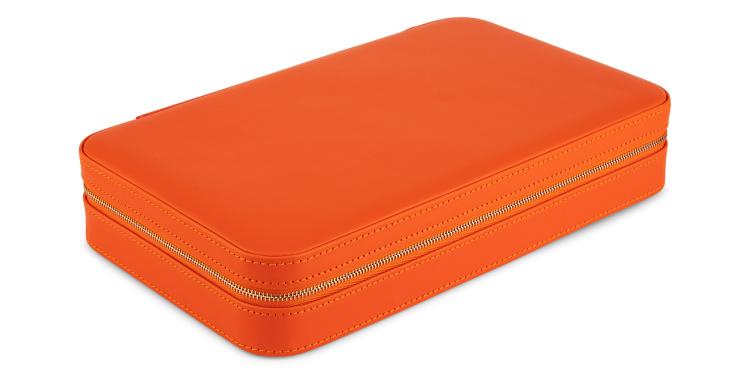 تسوق علبة نظارات للسفر من الجلد للجنسين علبة نظارات MO بلون برتقالي أونلاين.