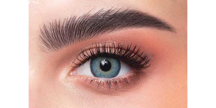 Shop DAHAB Monthly Color Contact Lenses - Lumirere Blue in Blue online.