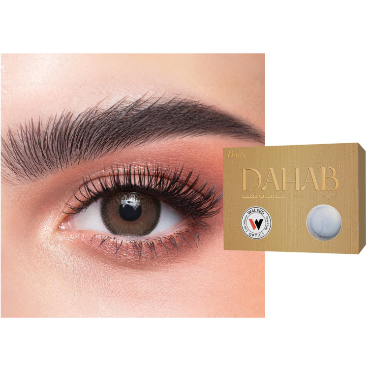 Shop DAHAB 1-Day Color Contact Lenses - Cappuccino in Light Brown online.