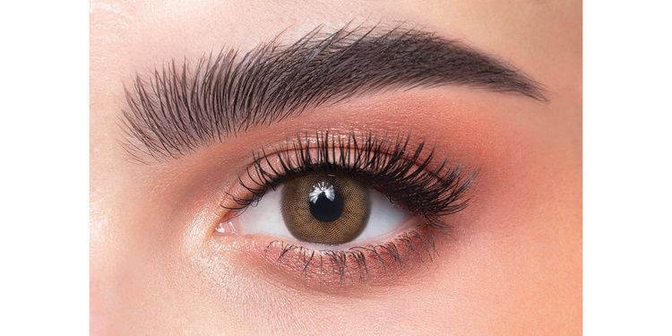 Shop DAHAB 1-Day Color Contact Lenses - Kaf in Light Brown online.