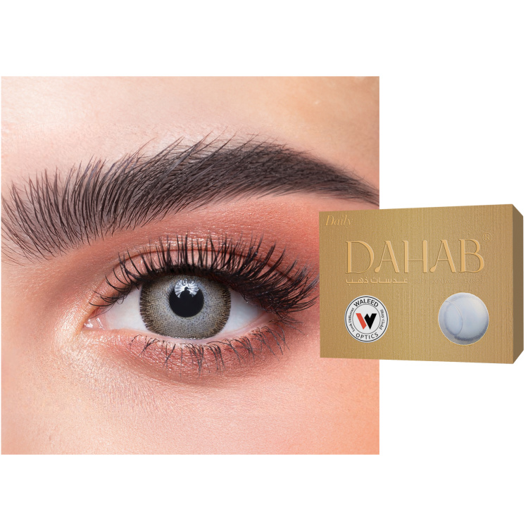 Shop DAHAB 1-Day Color Contact Lenses - Lumirere Hazel in Hazel online.