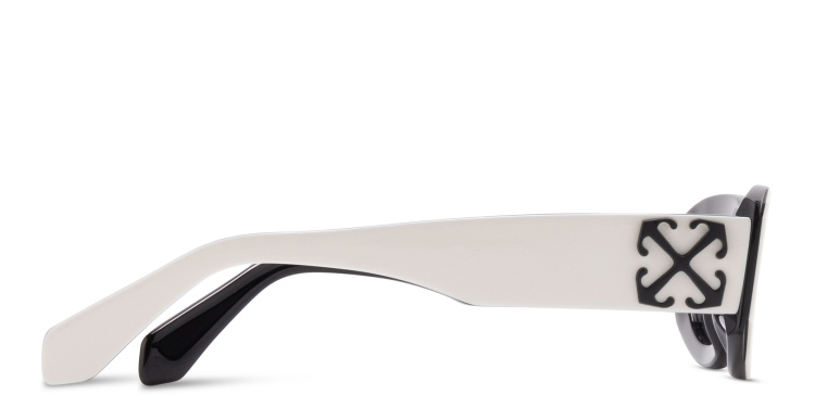 Shop OFF WHITE Orlando Unisex Oval Sunglasses in White online.