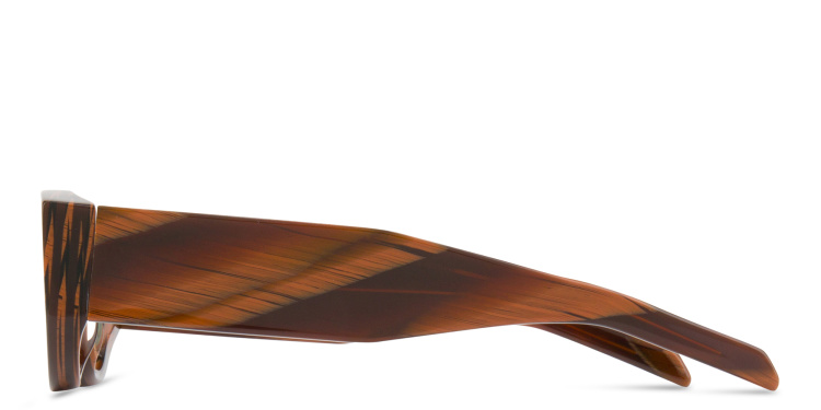 Shop THIERRY LASRY Mastermindy Unisex Oval Sunglasses in Orange online.