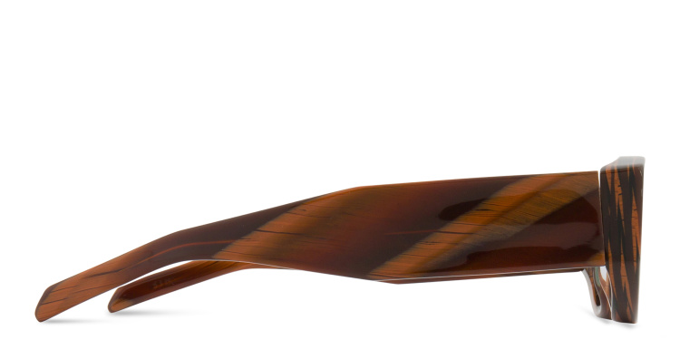 Shop THIERRY LASRY Mastermindy Unisex Oval Sunglasses in Orange online.