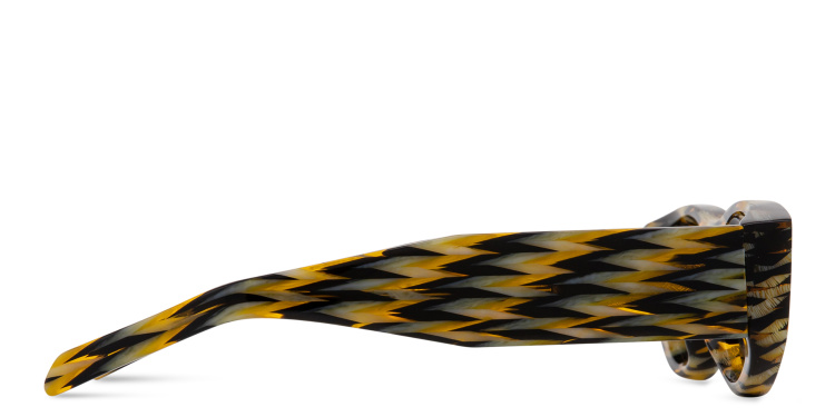 Shop THIERRY LASRY Mastermindy Unisex Oval Sunglasses in Yellow online.