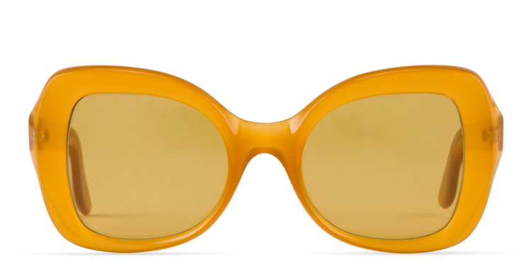 Shop LAPIMA Isabel Square Sunglasses in Yellow online.