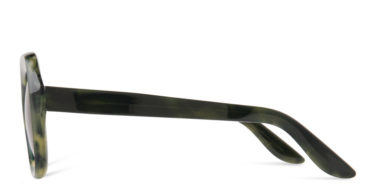 Shop LAPIMA Isabel Square Sunglasses in Green online.