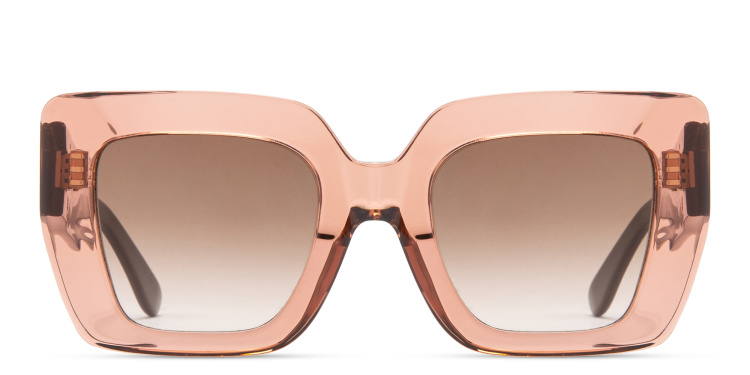 تسوق نظارات شمسية ميدنايت بإطار مربّع كبير إيمانويل خان بلون بني أونلاين.