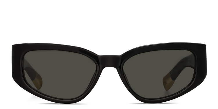Shop JACQUEMUS Gala Cat-Eye Sunglasses in Black online.