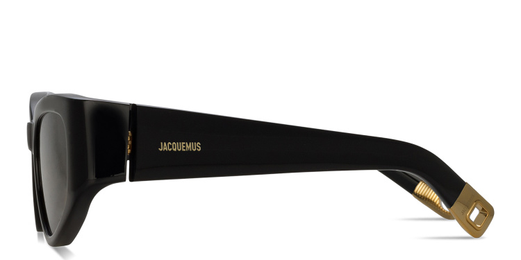 Shop JACQUEMUS Gala Cat-Eye Sunglasses in Black online.