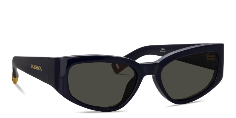 Shop JACQUEMUS Gala Cat-Eye Sunglasses in Blue online.