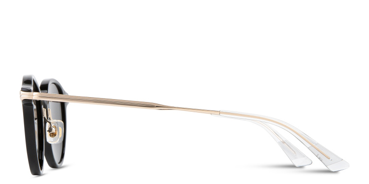 Shop MONTBLANC Nib Panthos Sunglasses in Black online.