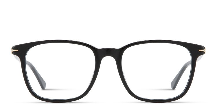 Shop MONTBLANC Nib Square Eyeglasses in Black online.