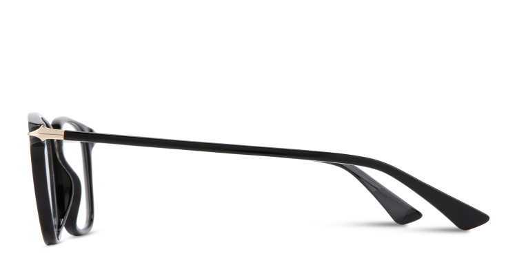 Shop MONTBLANC Nib Square Eyeglasses in Black online.