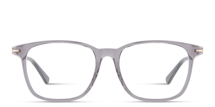 تسوق نظارات طبية مربّعة بشعار الريشة الخاصة بالأقلام مونت بلانك بلون رمادي أونلاين.