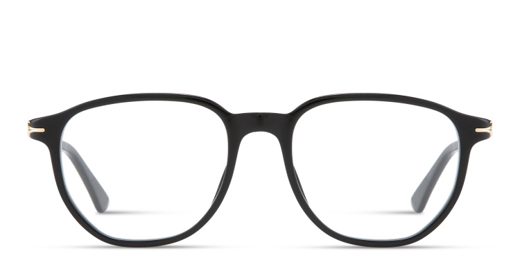 تسوق نظارات طبية مربّعة بشعار الريشة الخاصة بالأقلام مونت بلانك بلون أسود أونلاين.