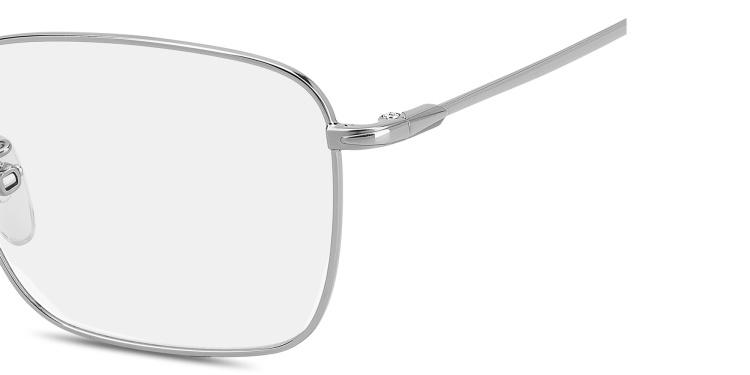 Shop DAVID BECKHAM Talisman Square Eyeglasses in Silver online.