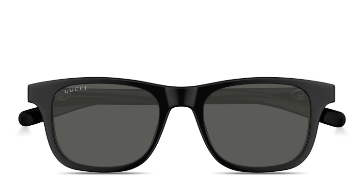 Shop GUCCI Web Pillow Sunglasses in Black online.