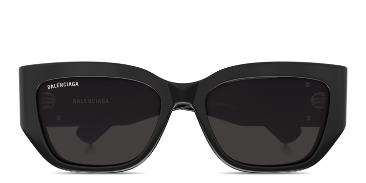 تسوق نظارات شمسية طراز كات آي بشعار BB بالينسياغا بلون أسود أونلاين.