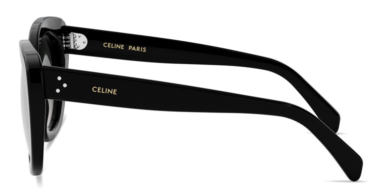 Shop CELINE CELINE 3 Dots Black Butterfly Sunglasses in Black online.