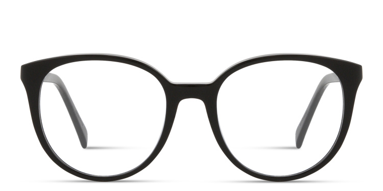 Shop CELINE CELINE Thin Round Eyeglasses in Black online.