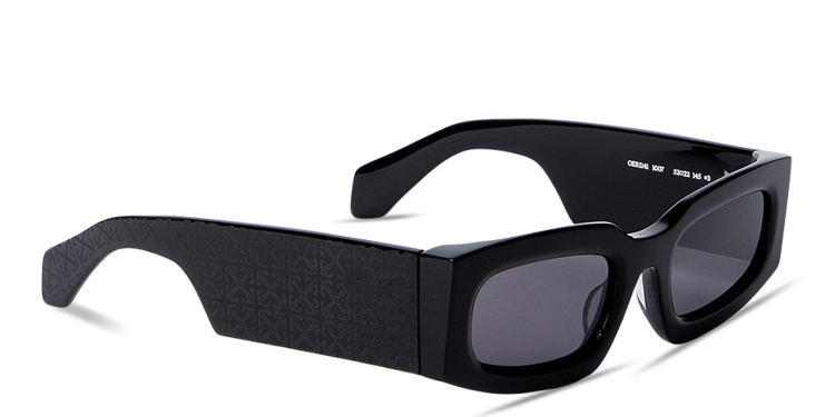 تسوق نظارات شمسية كاري بإطار مستطيل للجنسين أوف وايت بلون أسود أونلاين.