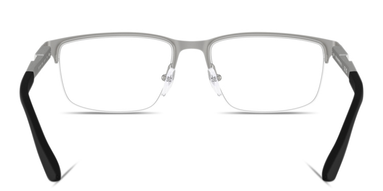 تسوق نظارات طبية موديرن بنصف إطار مستطيل واسع امبوريو أرماني بلون فضي أونلاين.