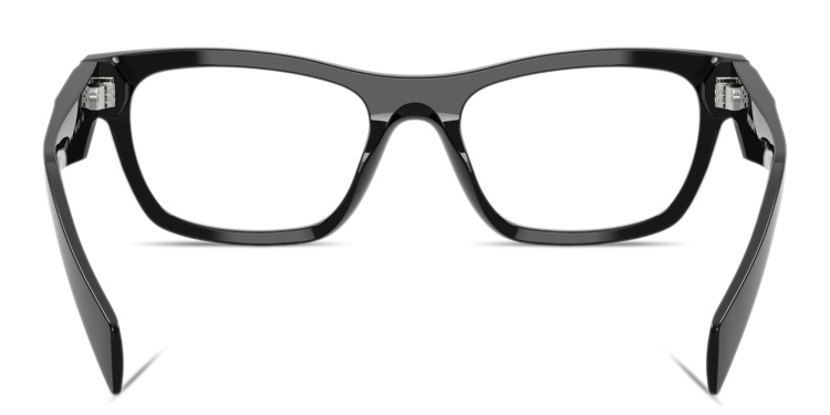 تسوق نظارات طبية طراز كات آي بشعار المثلّث برادا بلون أسود أونلاين.