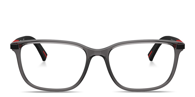 تسوق نظارات طبية واسعة طراز بيلو بتوقيع العلامة برادا لينيا روسا بلون أسود أونلاين.