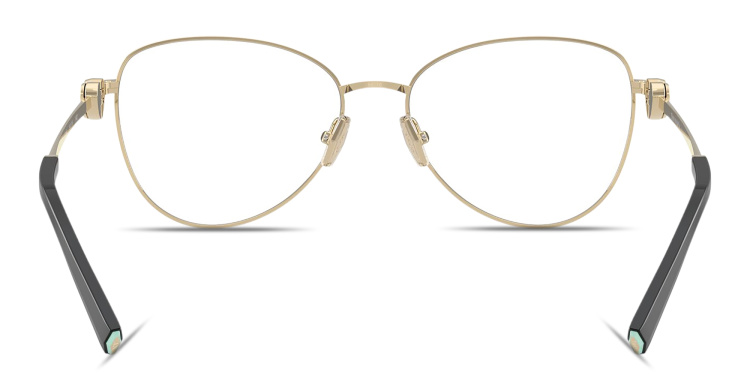 Shop TIFFANY Return To Tiffany Pilot Eyeglasses in Black online.