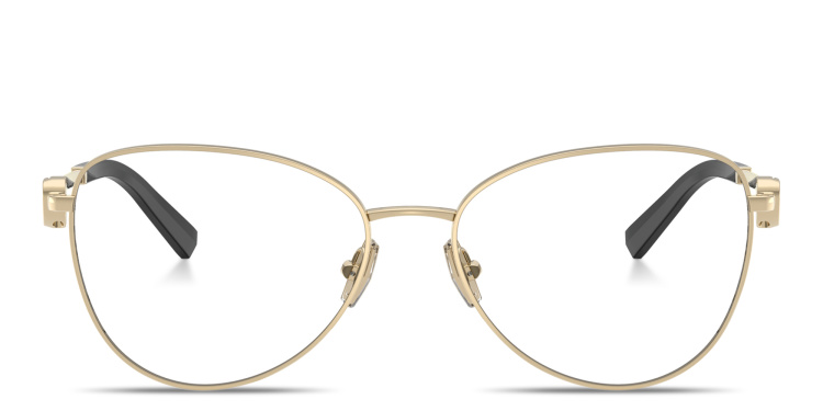 تسوق نظارات طبية واسعة طراز بايلوت مزيّنة بتفاصيل على شكل قلب تيفاني أند كو بلون ذهبي أونلاين.