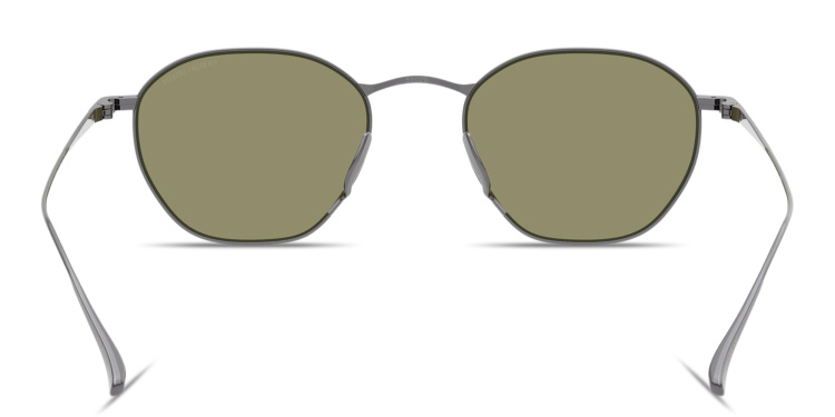 تسوق نظارات شمسية مربّعة بالشعار المنقوش جورجو أرماني بلون رصاصي أونلاين.