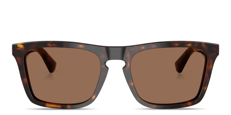 تسوق نظارات شمسية مربّعة بالشعار المطبوع بربري بلون مموه أونلاين.