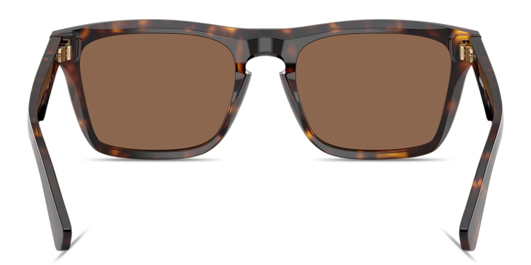 تسوق نظارات شمسية مربّعة بالشعار المطبوع بربري بلون مموه أونلاين.