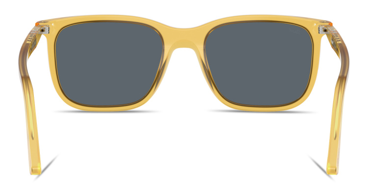 تسوق نظارات شمسية رينزو بإطار مستطيل للجنسين بيرسول بلون أصفر أونلاين.