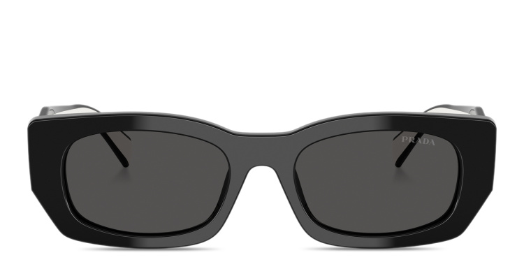 تسوق نظارات شمسية طراز بيلو بتوقيع العلامة برادا بلون أسود أونلاين.