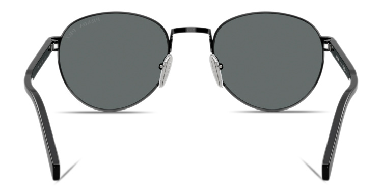 تسوق نظارات شمسية طراز بانتوس بالشعار المنقوش برادا بلون أسود أونلاين.