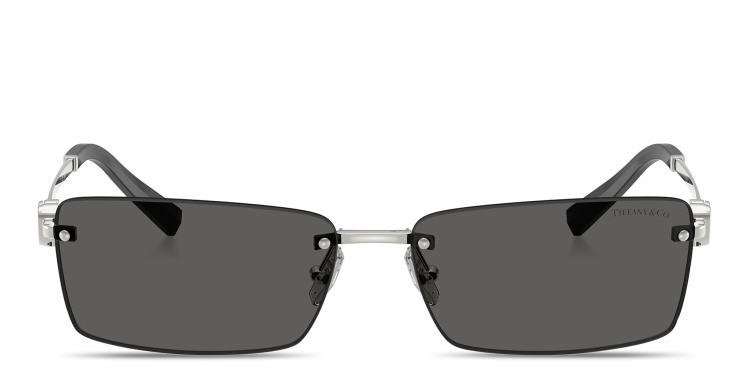 تسوق نظارات شمسية ريترن تو تيفاني مستطيلة بدون إطار للجنسين تيفاني أند كو بلون فضي أونلاين.