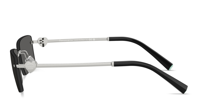 تسوق نظارات شمسية ريترن تو تيفاني مستطيلة بدون إطار للجنسين تيفاني أند كو بلون فضي أونلاين.