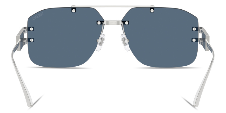 تسوق نظارات شمسية غير منتظمة بدون إطار فيرزاتشي بلون فضي أونلاين.