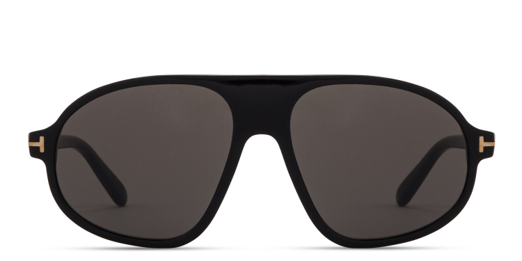 Shop TOM FORD Erol Pilot Sunglasses in Black online.