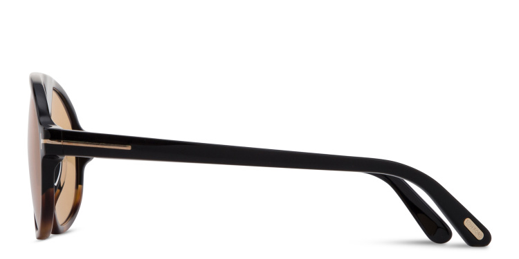 Shop TOM FORD Erol Pilot Sunglasses in Havana online.