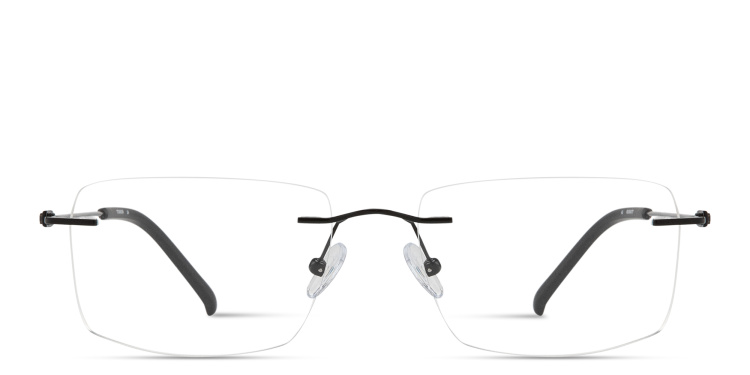 تسوق نظارات طبية مستطيلة واسعة بدون إطار MONOSTROM بلون أسود أونلاين.