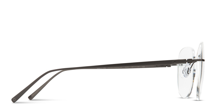 تسوق نظارات طبية واسعة طراز أفياتور بدون إطار MONOSTROM بلون رصاصي أونلاين.