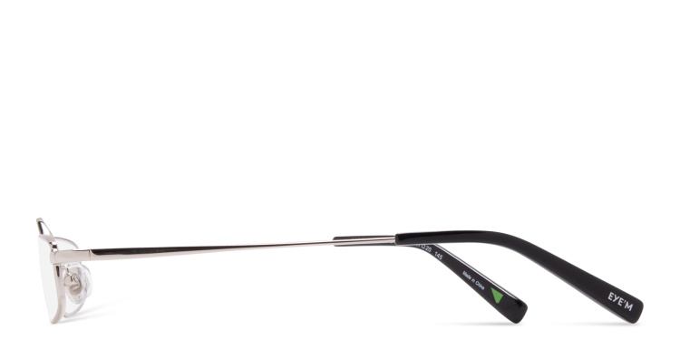 Shop EYE'M Rectangle Eyeglasses in Silver online.