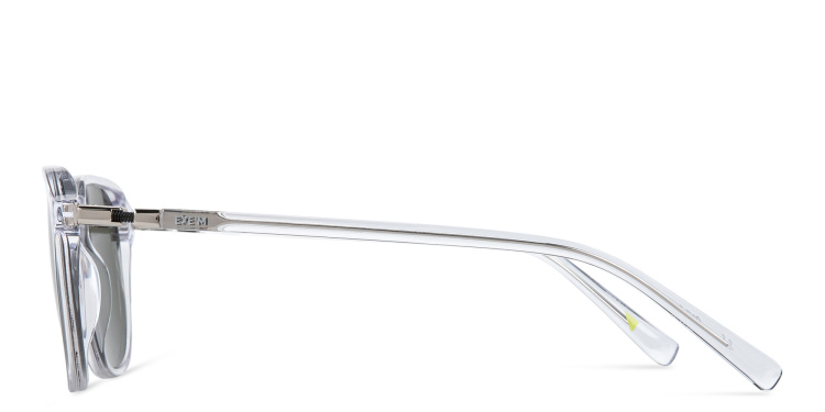 تسوق نظارات شمسية مربّعة EYE'M بلون شفاف أونلاين.